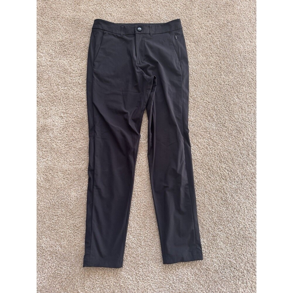 Lululemon Men's Size 30 Black Warpstreme Commission Slim Fit Chino Pants Stretch